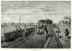 La Spianata, Calcutta (incisione) da English School