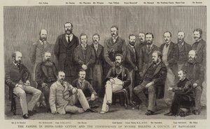 La carestia in India, Lord Lytton e il Commissario di Mysore in consiglio a Bangalore da English School