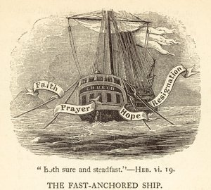 La nave ancorata velocemente da English School