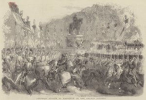 Le feste a Parigi (incisione) da English School