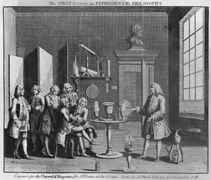 La prima lezione di filosofia sperimentale, incisa per la Universal Magazine, 1748