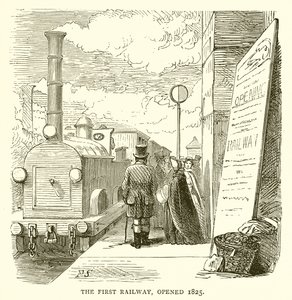 La Prima Ferrovia, Aperta nel 1825 da English School