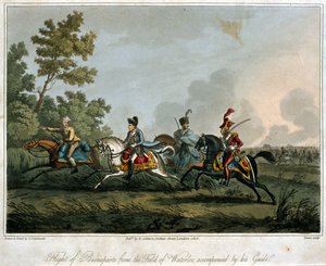 La fuga di Bonaparte (1769-1821) dal campo di Waterloo nel 1815, 1817