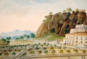 Il Giardino Formale a La Favorita o Palazzo Cinese, Palermo, progettato per il Re Ferdinando IV, c.1815