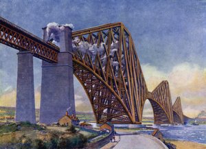 Il ponte di Forth, il ponte più meraviglioso del mondo (litografia)