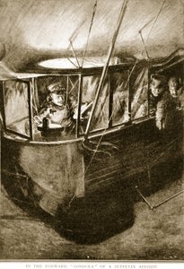 La gondola anteriore del dirigibile Zeppelin, 1914-19