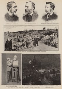 Il funerale del defunto Alfred Lord Tennyson, DCL, Poeta Laureato da English School