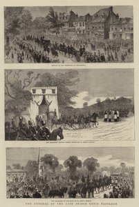 Il funerale del defunto principe Louis Napoleon da English School