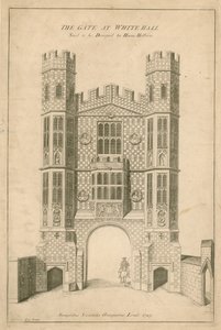 La Porta a Whitehall. Si dice progettata da Hans Holbein