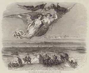 La riunione delle nazioni, disegno allegorico di Johannot da English School