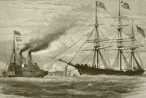 Il George Griswold entra nel Mersey da English School