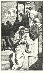 La moglie del gladiatore (incisione) da English School