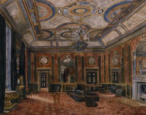 La Sala del Disegno di Vetro, Northumberland House, c.1870 da English School