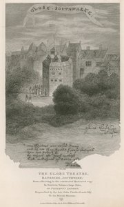 Il Globe Theatre, Bankside, Southwark, Londra da English School