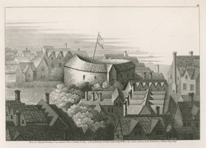 Il Globe Theatre, Bankside, Southwark, Londra da English School