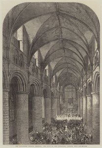 Il Festival Musicale di Gloucester, la Navata della Cattedrale, vista verso Ovest da English School