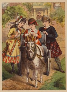 La poltrona della capra (litografia a colori) da English School