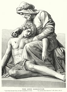 Il buon samaritano (incisione) da English School