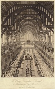 Il Grande Banchetto di Incoronazione nella Westminster Hall da English School