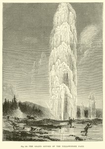 Il grande geyser del Parco di Yellowstone da English School