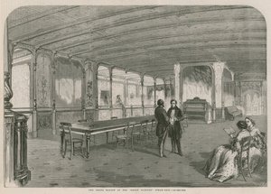 Il Grand Saloon del piroscafo Great Eastern da English School