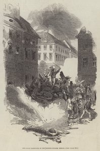 La grande barricata nella Breiten-Strasse, Berlino da English School