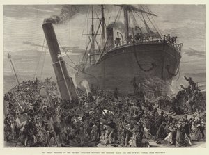 Il Grande Disastro sul Tamigi, Collisione tra la Principessa Alice e il Bywell Castle, vicino a Woolwich da English School