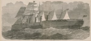 Il piroscafo Great Eastern come apparirà in mare da English School