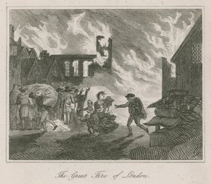 Il Grande Incendio di Londra da English School