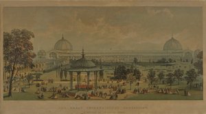 La Grande Esposizione Internazionale, vista dai Giardini Orticoli, 1851