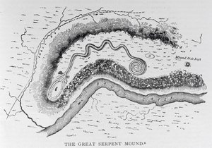 Il Grande Tumulo del Serpente, vicino a Locust Grove, Ohio, II secolo a.C., da 