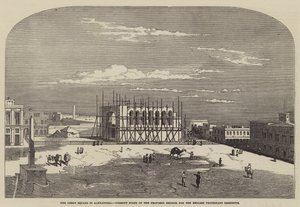 La grande piazza di Alessandria, stato attuale della chiesa proposta per i residenti protestanti inglesi da English School