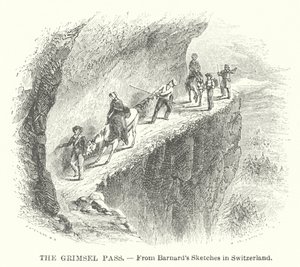 Il passo del Grimsel (incisione) da English School