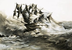 Il Grosvenor era carico di un ricco carico quando si incagliò al largo della costa del Sudafrica da English School