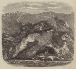 La grotta di Bagneres (incisione) da English School