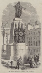 Il Memoriale delle Guardie a Waterloo-Place, Pall-Mall da English School