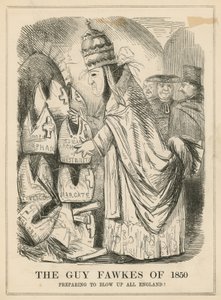 Il Guy Fawkes del 1850 da English School