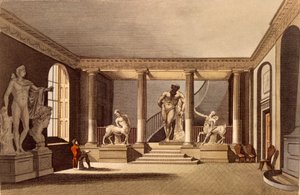 La Sala della Royal Academy, Somerset House, illustrazione da Ackermanns Repository of Arts, pubblicata maggio 1810