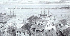 Il porto di Nassau, da 