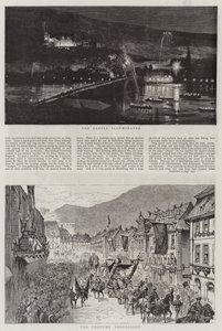Le festività di Heidelberg (incisione) da English School