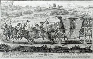 La caccia delle Highlands, 21 febbraio 1745 da English School
