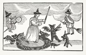 La Storia di Madre Shipton, illustrazione da Chap-books of the Eighteenth Century di John Ashton, pub. 1882