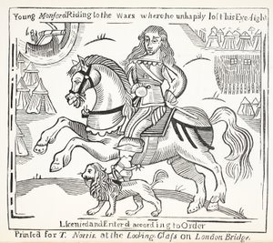 La storia del mendicante cieco di Bednal Green, illustrazione da Chap-books del XVIII secolo di John Ashton, pub. 1882