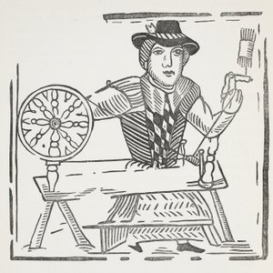La storia del mendicante cieco di Bednal Green, illustrazione da Chap-books del XVIII secolo di John Ashton, pub. 1882