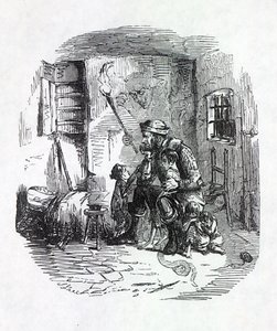 La casa del bruciatore di covoni, illustrazione da 