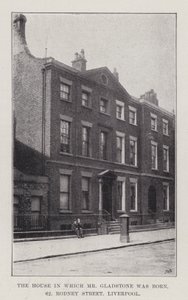 La casa in cui è nato il signor Gladstone, 62, Rodney Street, Liverpool da English School