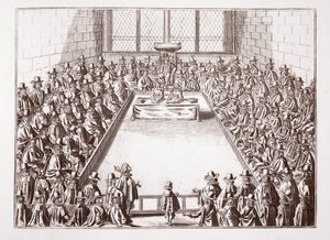 La Camera dei Comuni, da una stampa del 1648 da English School