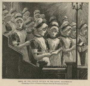 Gli Ugonotti in Inghilterra: Coro della Chiesa Francese del Savoy, Bloomsbury da English School