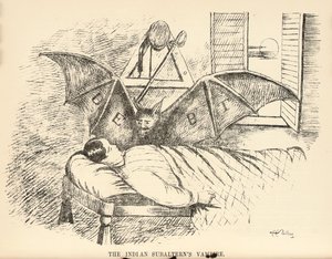 Il vampiro del subalterno indiano, pagina dal The Delhi Sketchbook, 1850-54