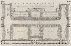Esposizione Internazionale, Pianta delle Gallerie (incisione)